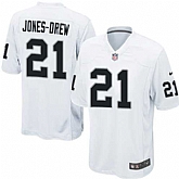 Nike Men & Women & Youth Raiders #21 Jones-Drew White Team Color Game Jersey,baseball caps,new era cap wholesale,wholesale hats